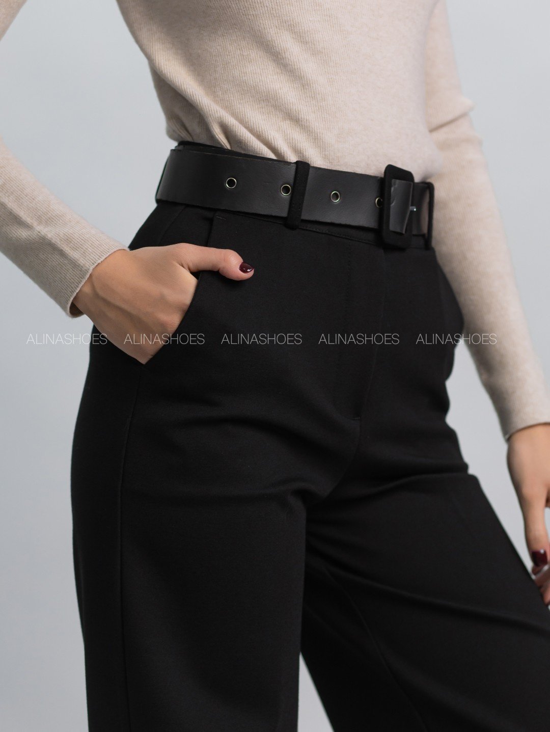 Повседневные брюки alinashoes черный купить,NaN