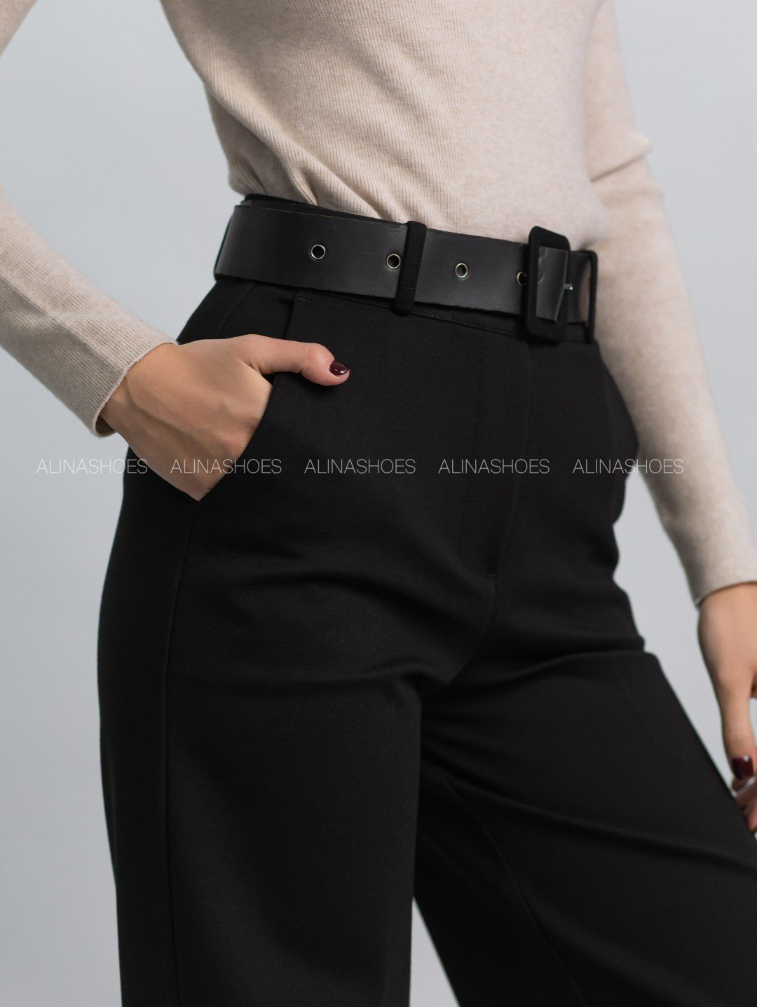 Повседневные брюки alinashoes черный купить,NaN