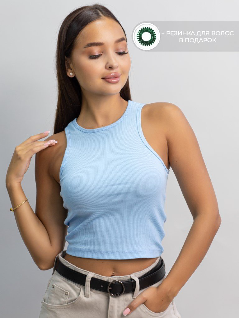 Топ alinashoes голубой XL купить,NaN