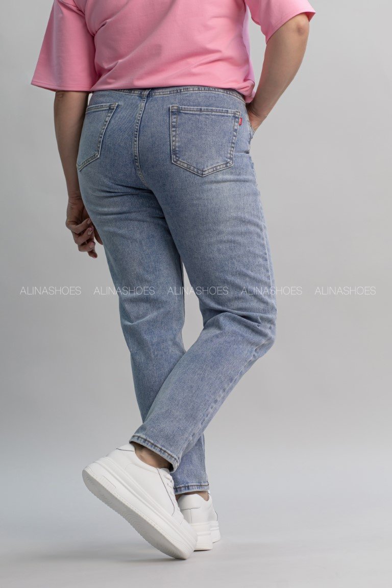 Джинсы зауженные alinashoes голубой купить,NaN