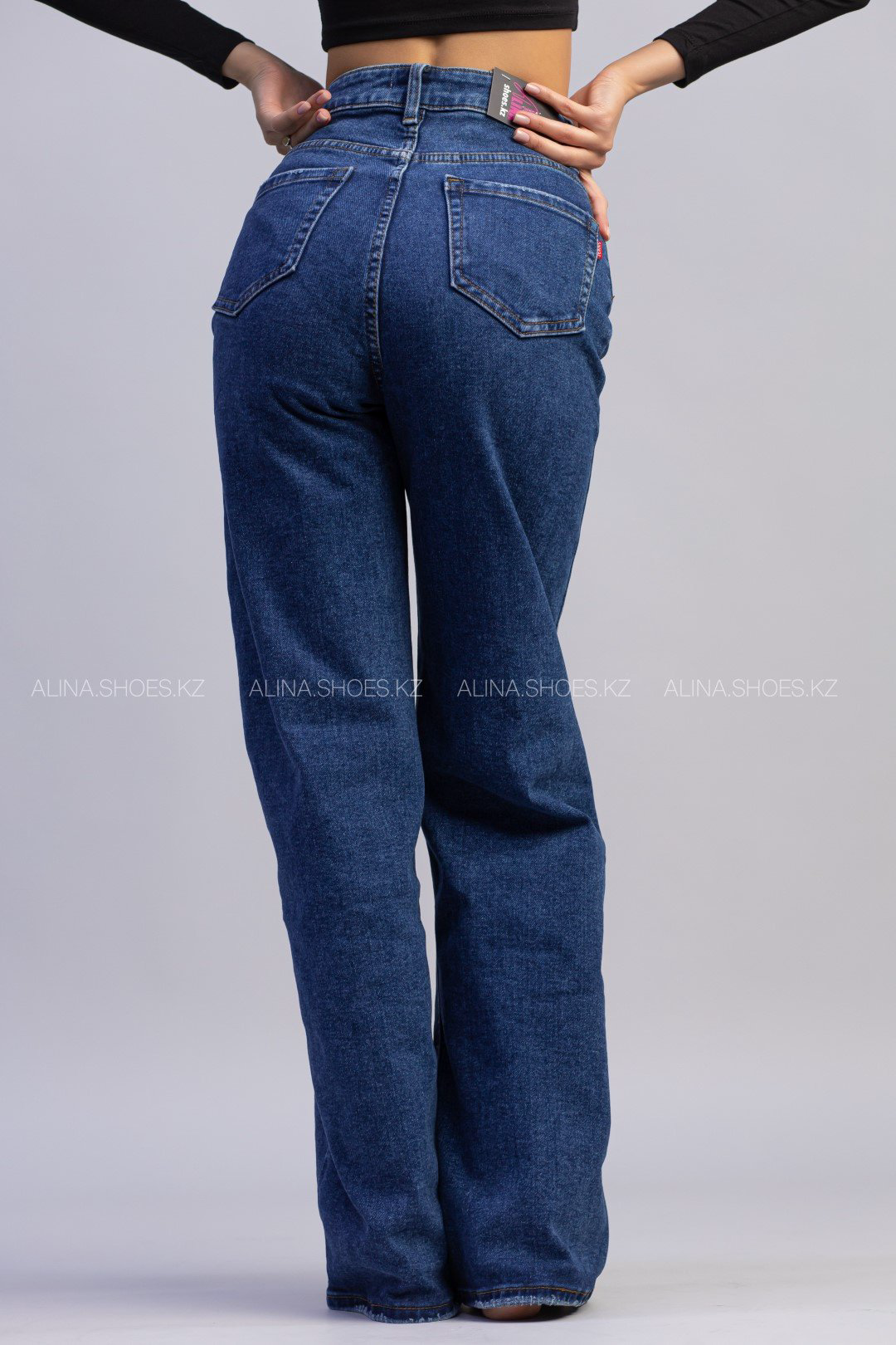 Джинсы прямые alinashoes синий купить,NaN