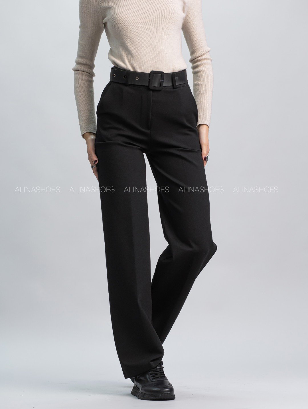 Повседневные брюки alinashoes черный купить,NaN