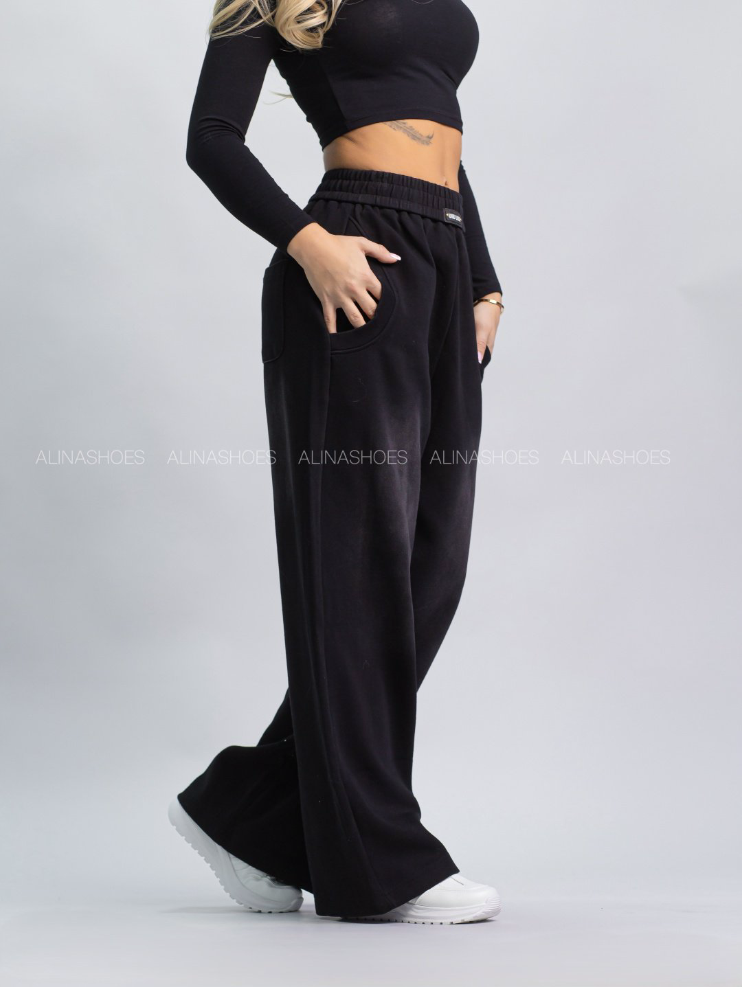 Повседневные брюки alinashoes черный купить,NaN