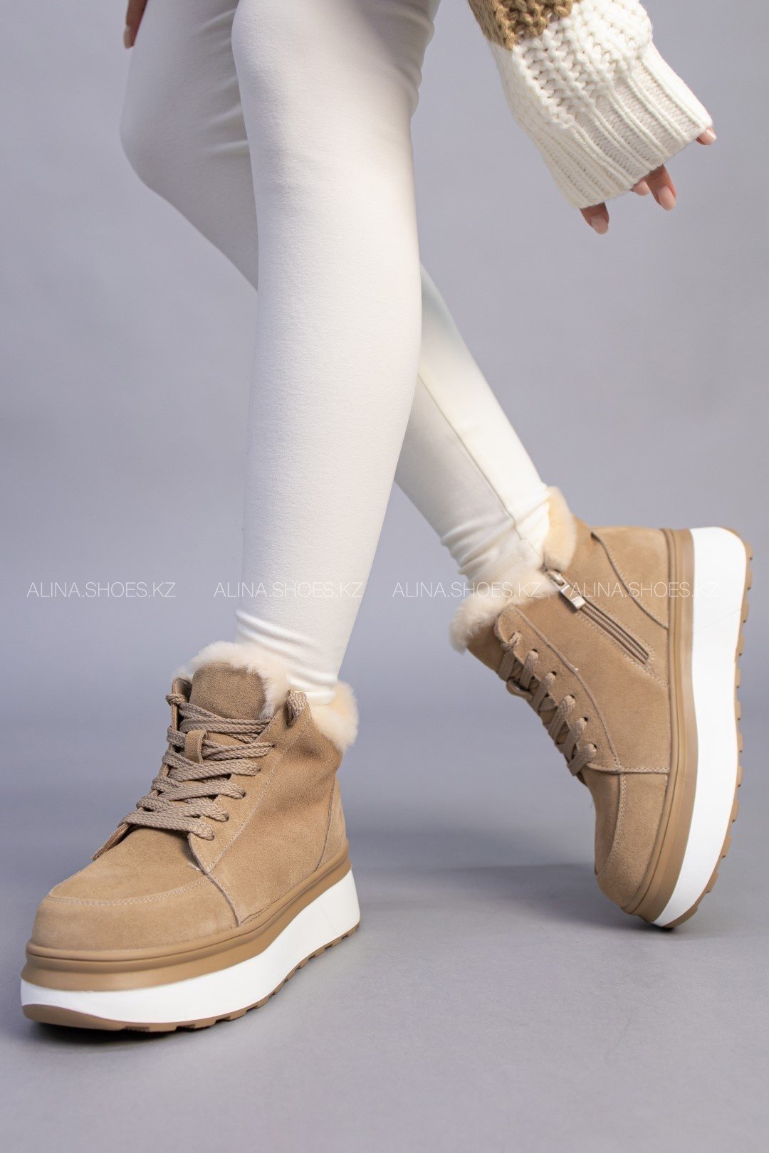 Кроссовки alinashoes бежевый купить,NaN