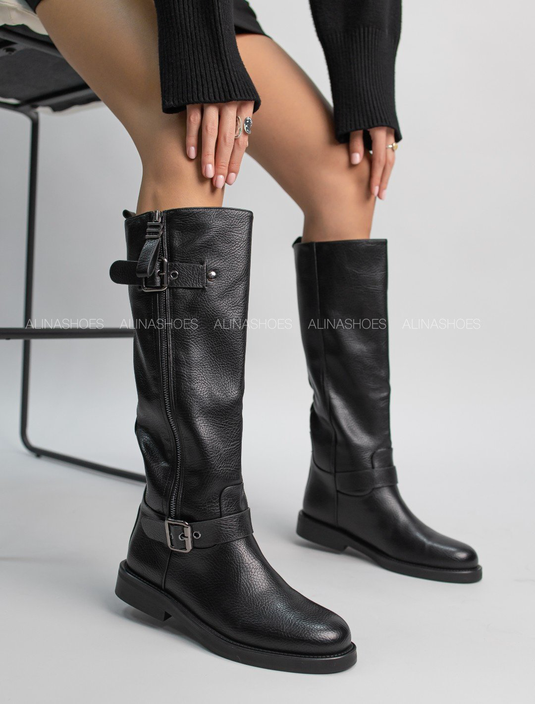 Сапоги alinashoes black 36 купить,NaN