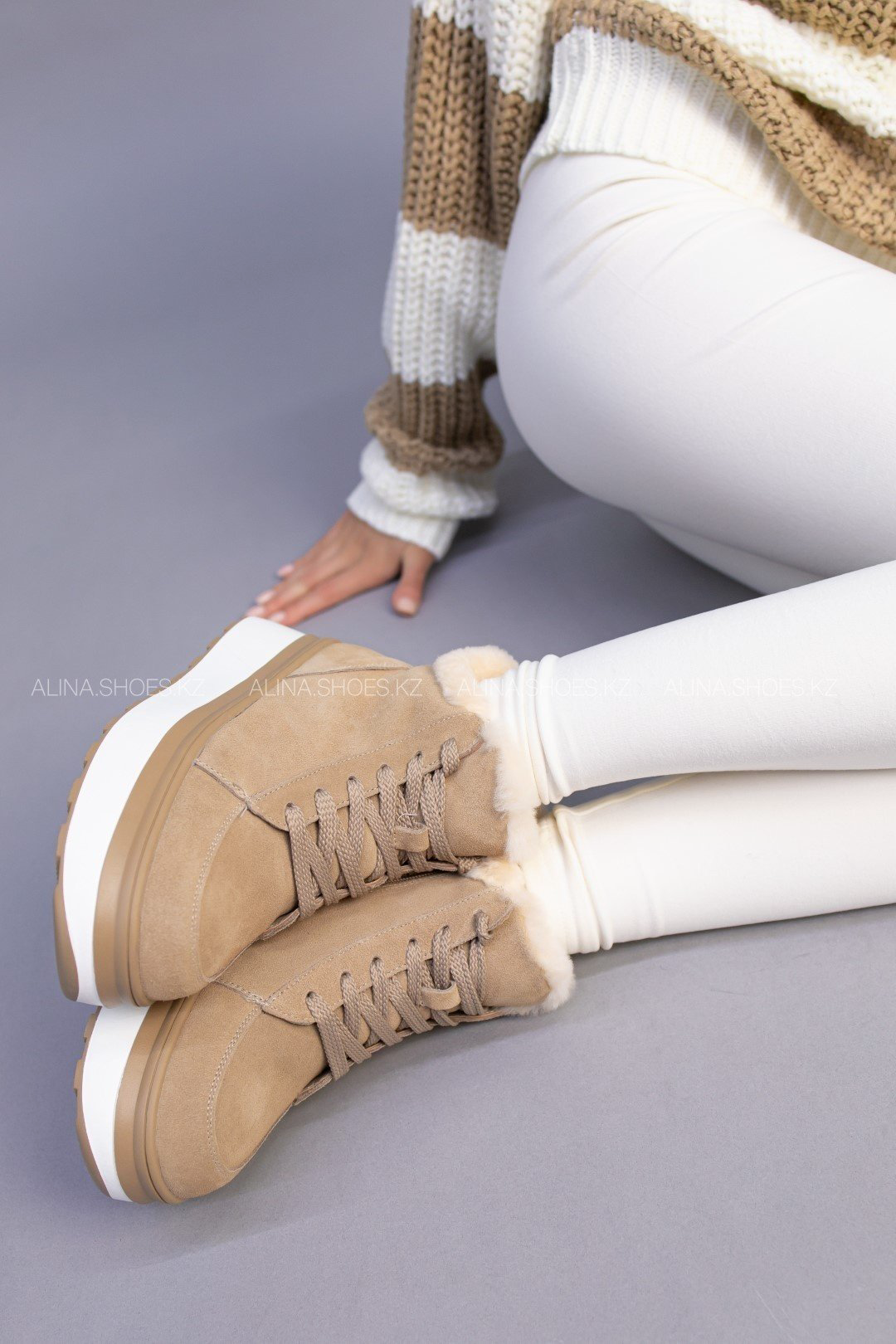 Кроссовки alinashoes бежевый купить,NaN