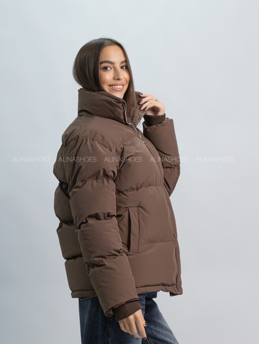 Демисезонная куртка alinashoes коричневый купить,NaN