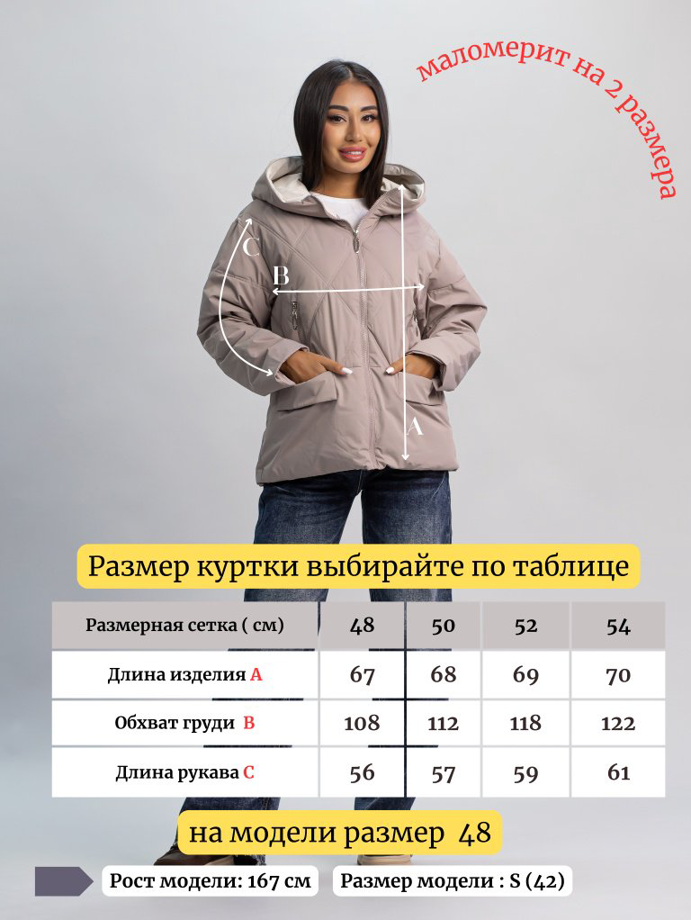 Демисезонная куртка alinashoes бежевый купить,NaN