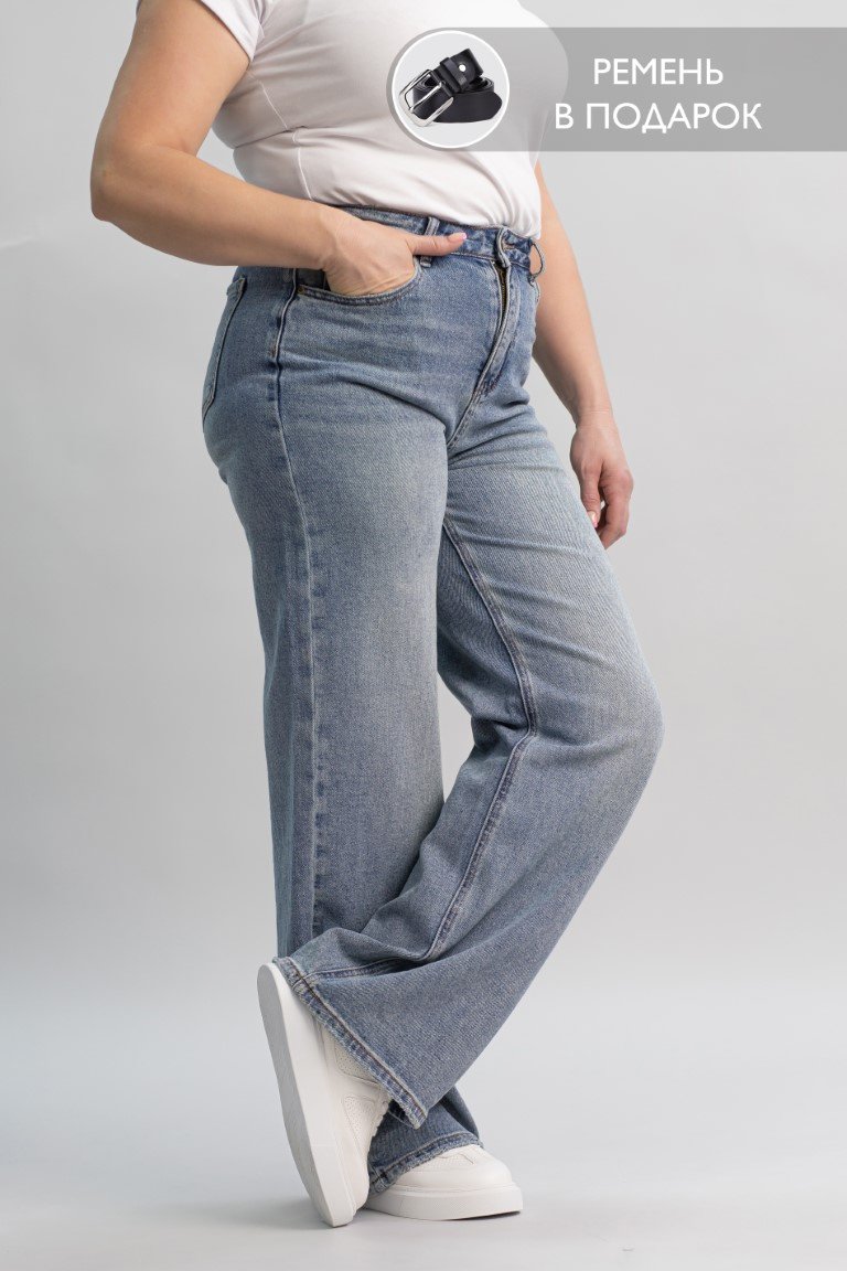 Джинсы прямые alinashoes голубой купить,NaN
