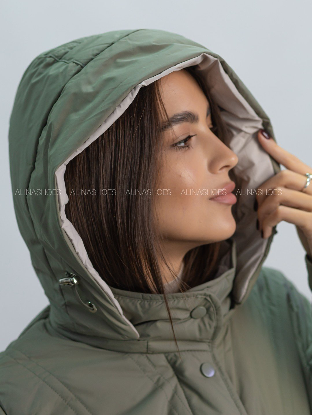 Демисезонная куртка alinashoes хаки купить,NaN
