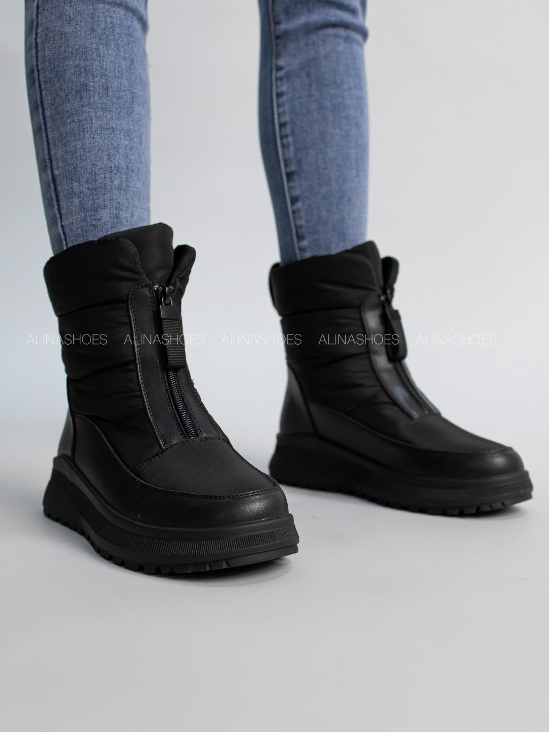 Дутики alinashoes черный купить,NaN