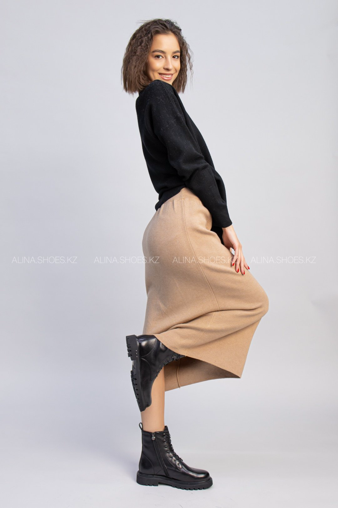 Ботинки alinashoes черный купить,NaN