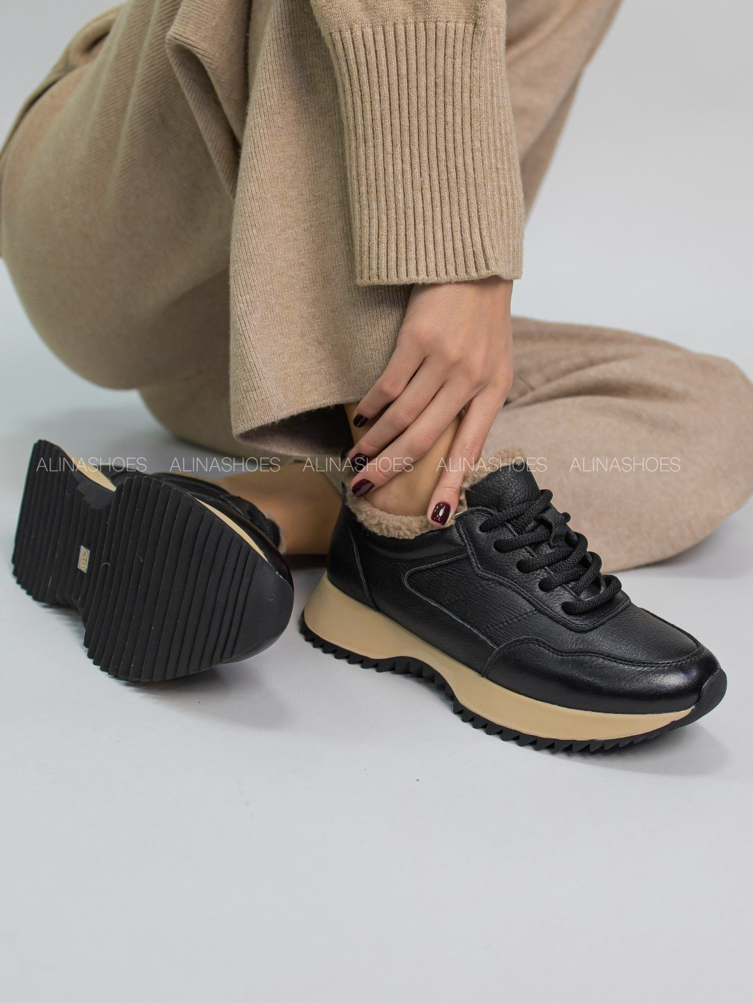 Кроссовки alinashoes черный купить,NaN