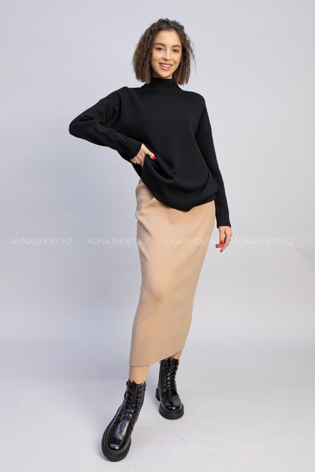 Ботинки alinashoes черный купить,NaN