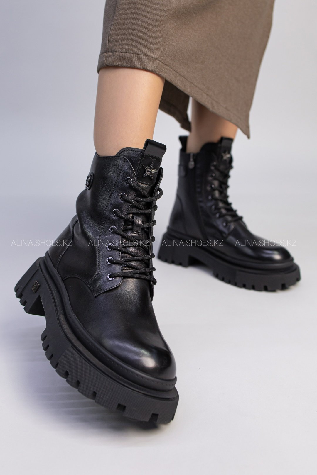 Ботинки alinashoes черный купить,NaN
