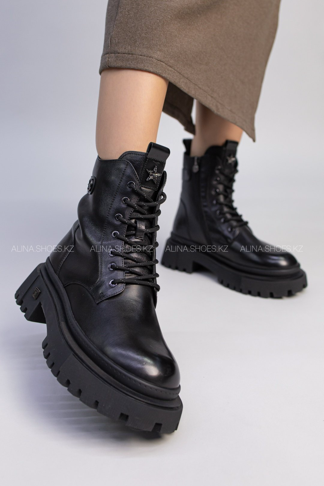 Ботинки alinashoes черный купить,NaN