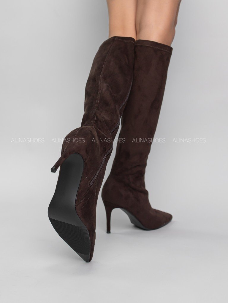 Сапоги alinashoes коричневый купить,NaN