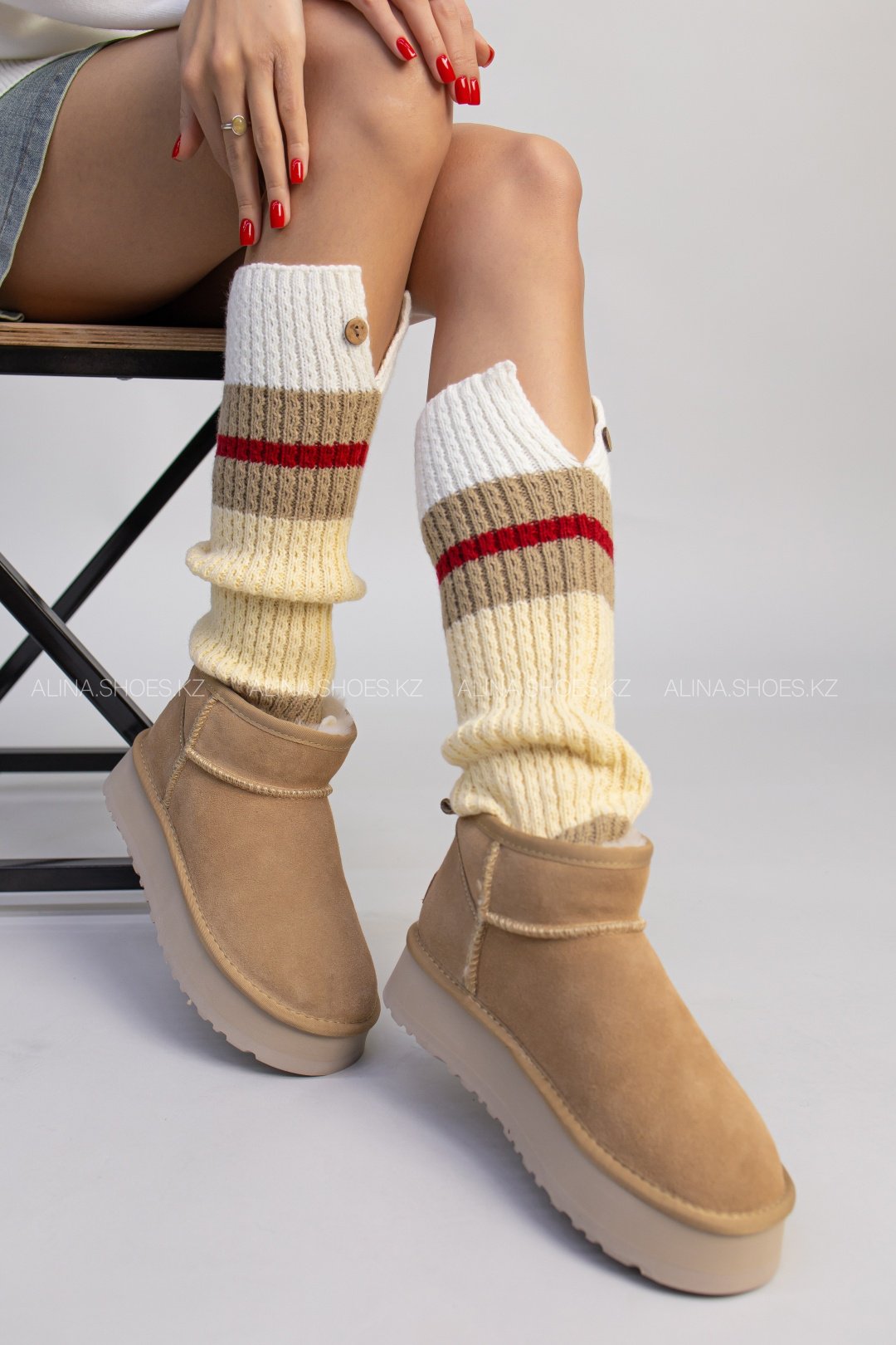Угги alinashoes бежевый купить,NaN
