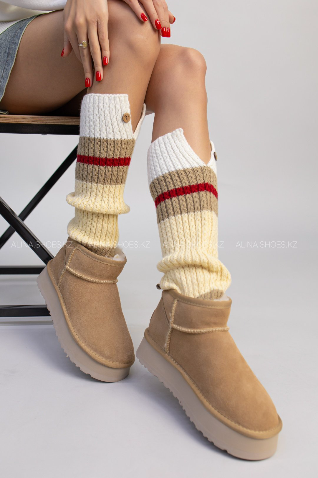 Угги alinashoes бежевый купить,NaN