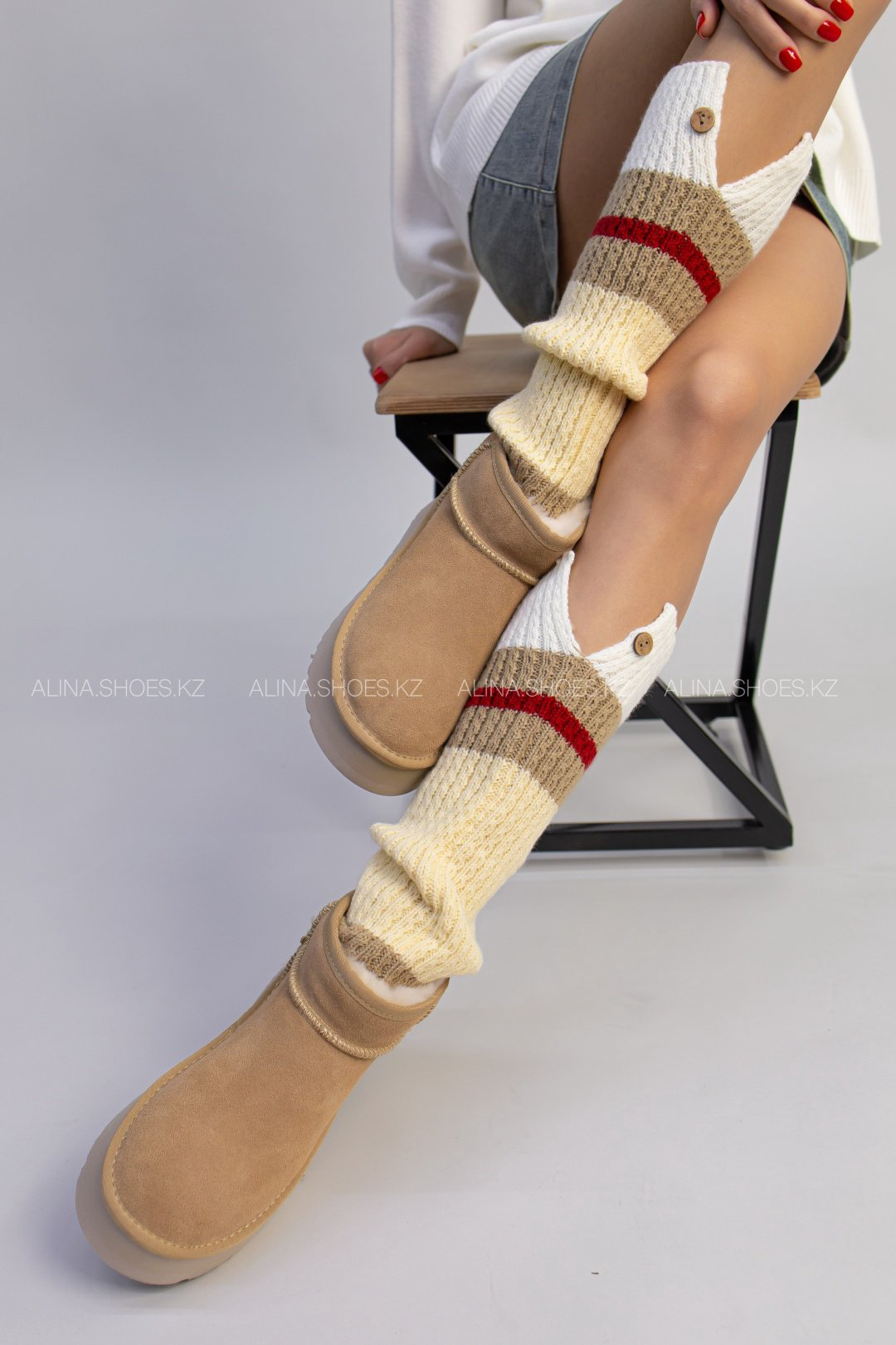 Угги alinashoes бежевый купить,NaN