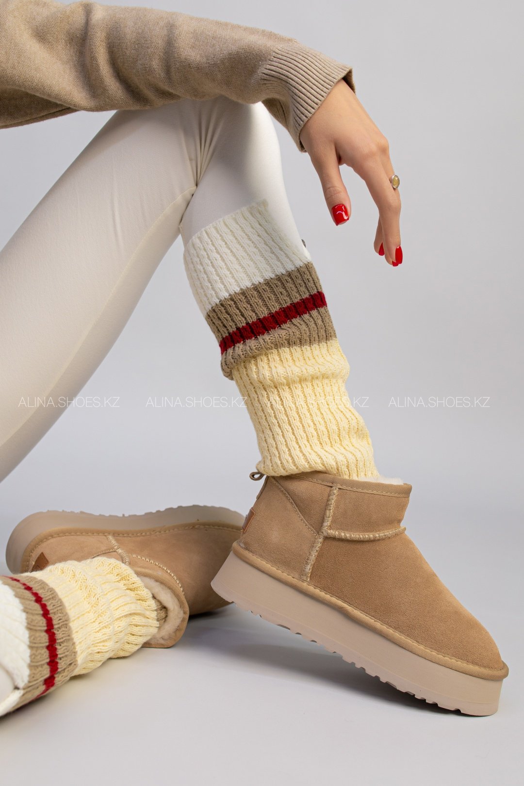 Угги alinashoes бежевый купить,NaN