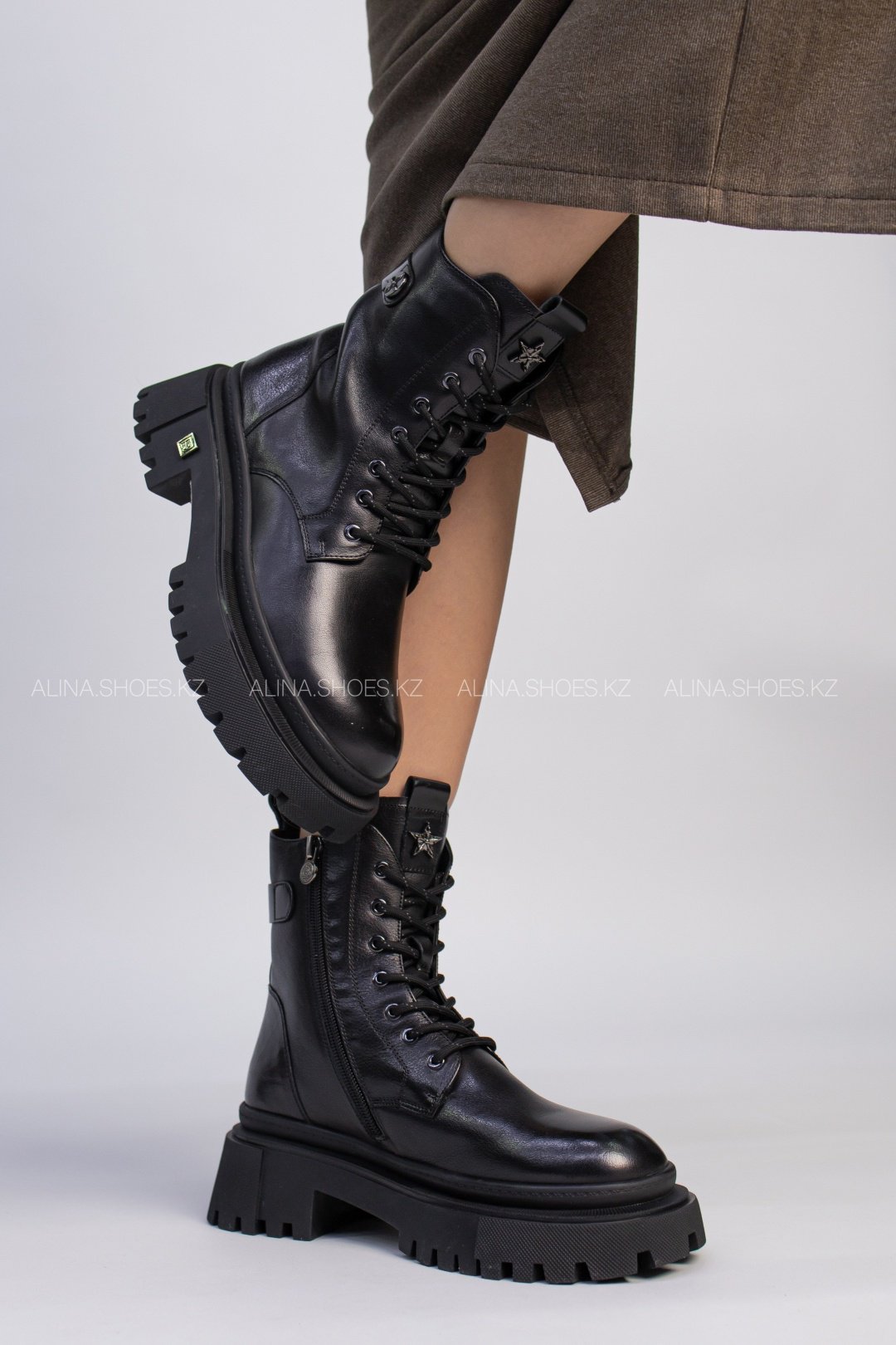 Ботинки alinashoes черный купить,NaN
