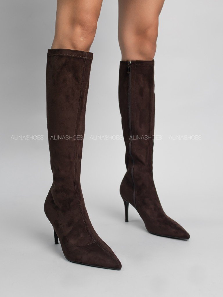 Сапоги alinashoes коричневый купить,NaN