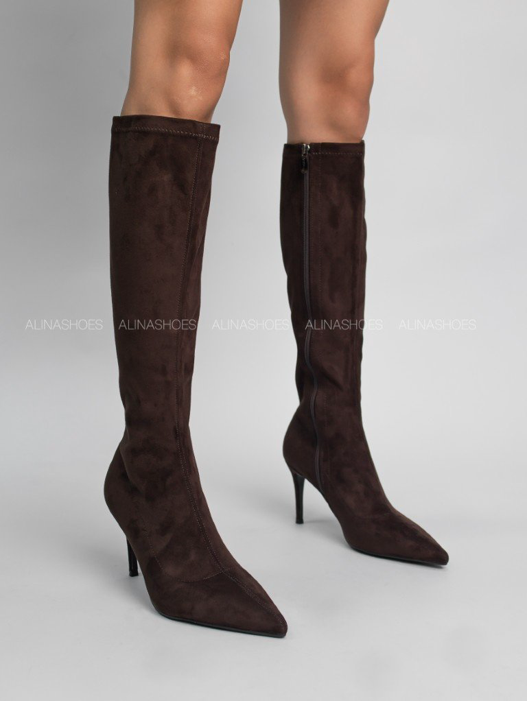 Сапоги alinashoes коричневый купить,NaN