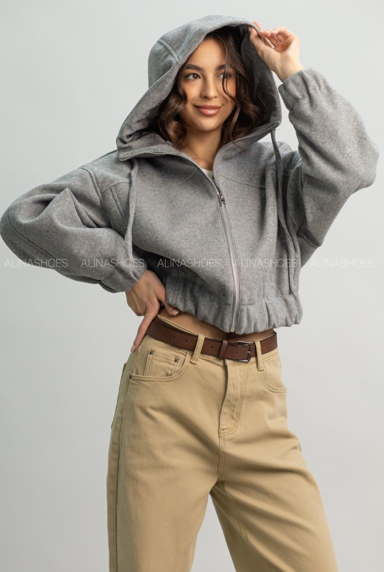 Демисезонная куртка alinashoes серый купить,NaN