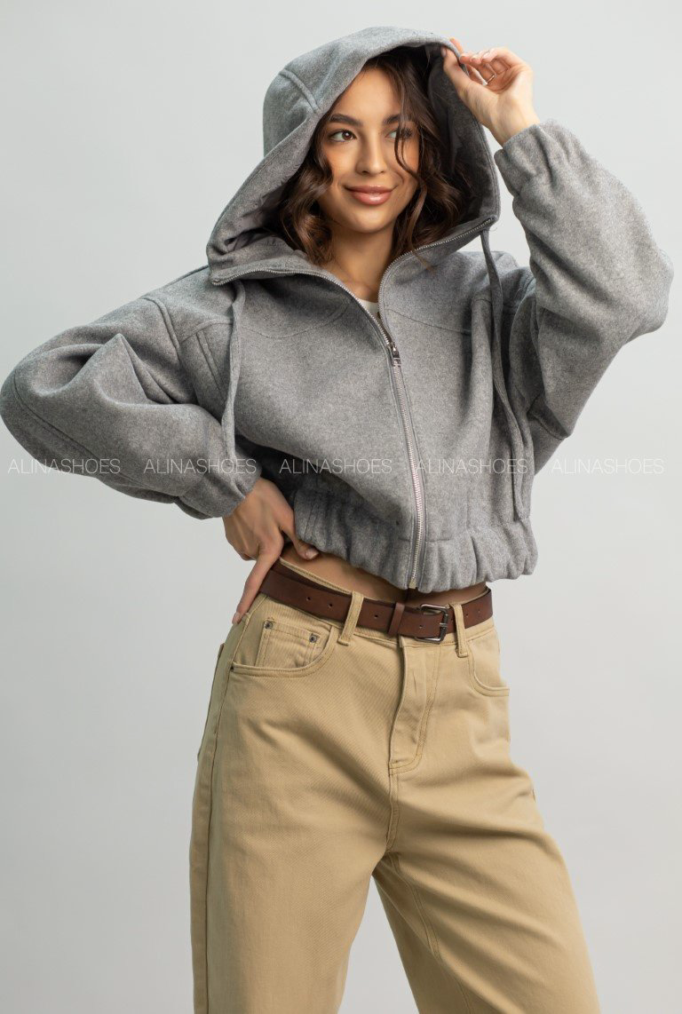 Демисезонная куртка alinashoes серый купить,NaN