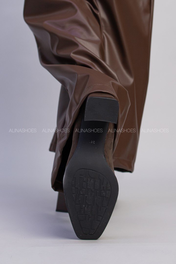 Ботильоны alinashoes brown 38 купить,NaN