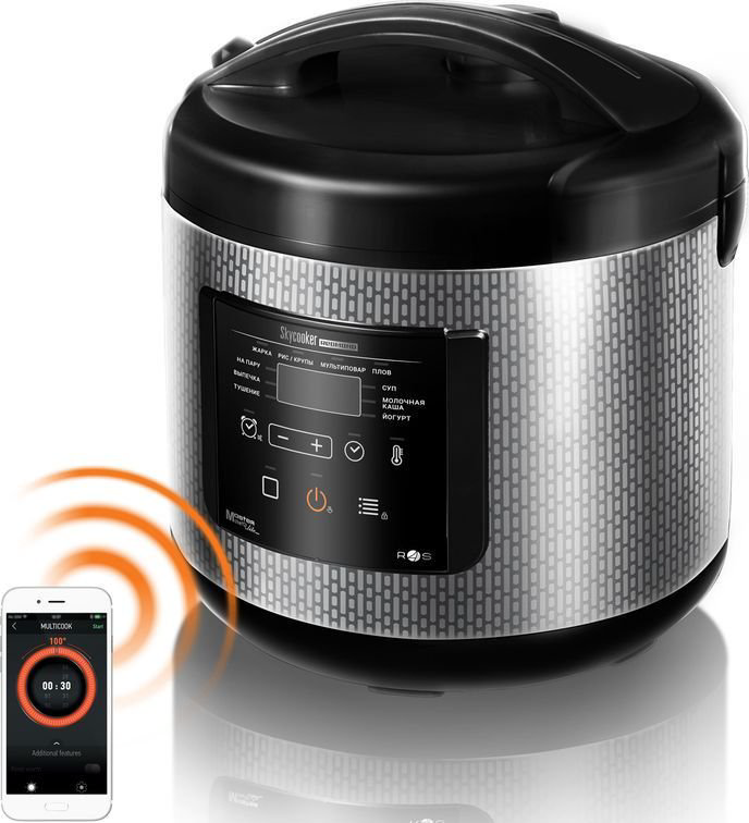 Мультиварка Redmond SkyCooker RMC-M227S серебристо-черная купить,NaN