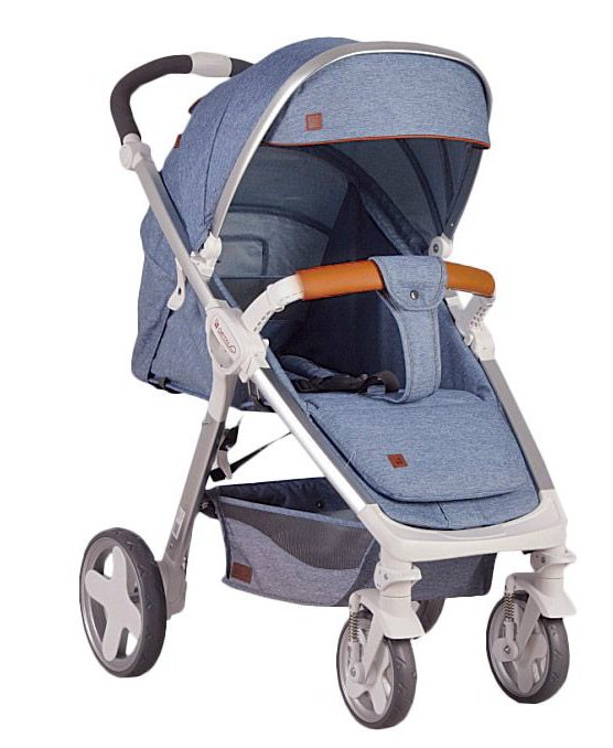 Коляска Adamex Quatro Tommy 11 светло-синяя купить,NaN