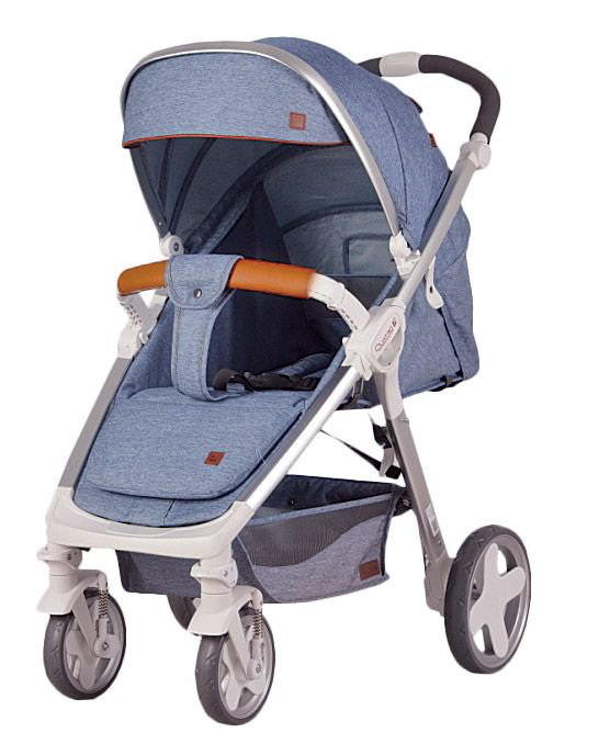 Коляска Adamex Quatro Tommy 11 светло-синяя купить,NaN