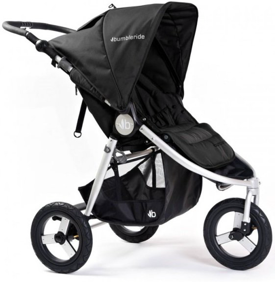 Коляска Bumbleride Indie Silver Black черная купить,NaN