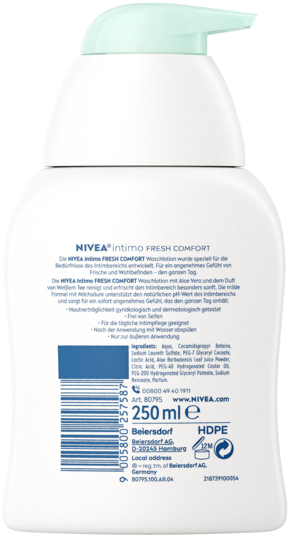 NIVEA Mild Fresh гель для интимной гигиены 250 мл купить,NaN