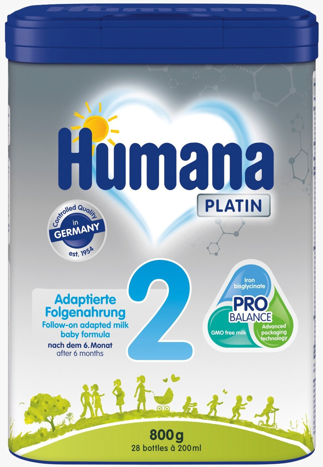 Humana Platin 2 с 6 месяцев 800 г купить,NaN