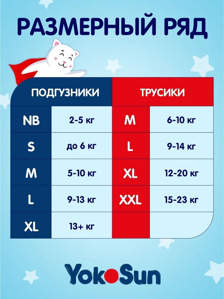 Подгузники Yokosun L, 20 шт купить,NaN