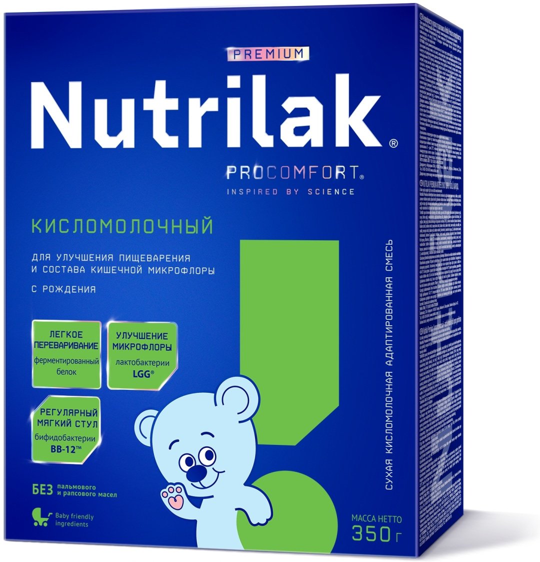 Nutrilak Premium Кисломолочный с рождения 350 г