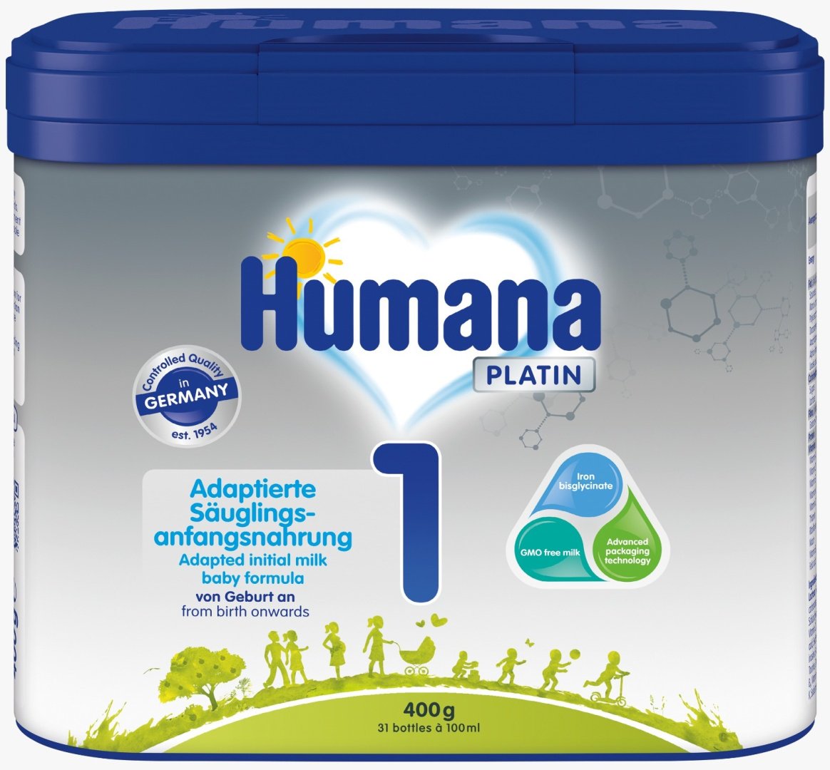 Humana Platin 1 с рождения 400 г купить,NaN