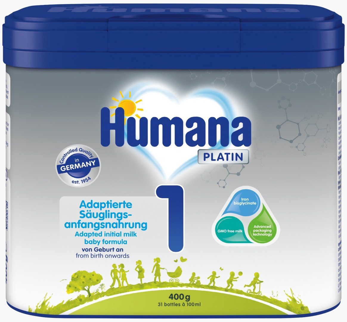 Humana Platin 1 с рождения 400 г купить,NaN