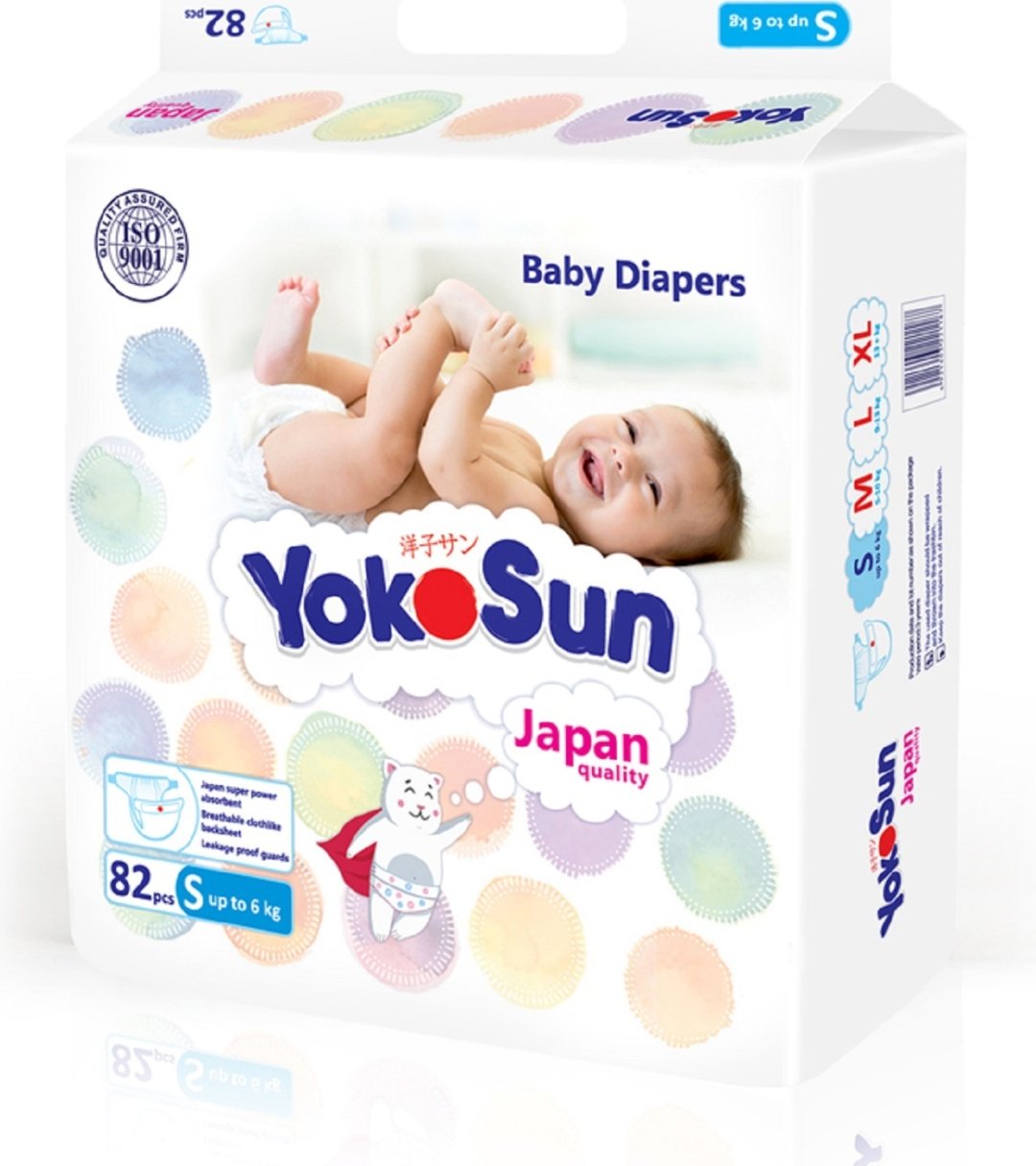 Подгузники Yokosun Comfort+ S, 82 шт купить,NaN