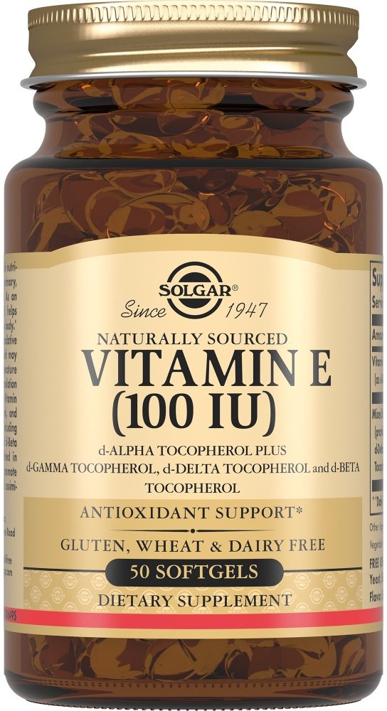 Solgar Vitamin E 100 IU капсулы 50 шт купить,NaN