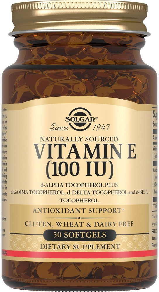 Solgar Vitamin E 100 IU капсулы 50 шт купить,NaN