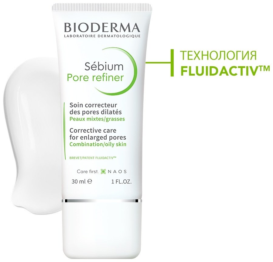 Bioderma крем Sebium Pore Refiner для сужения пор для лица 30 мл