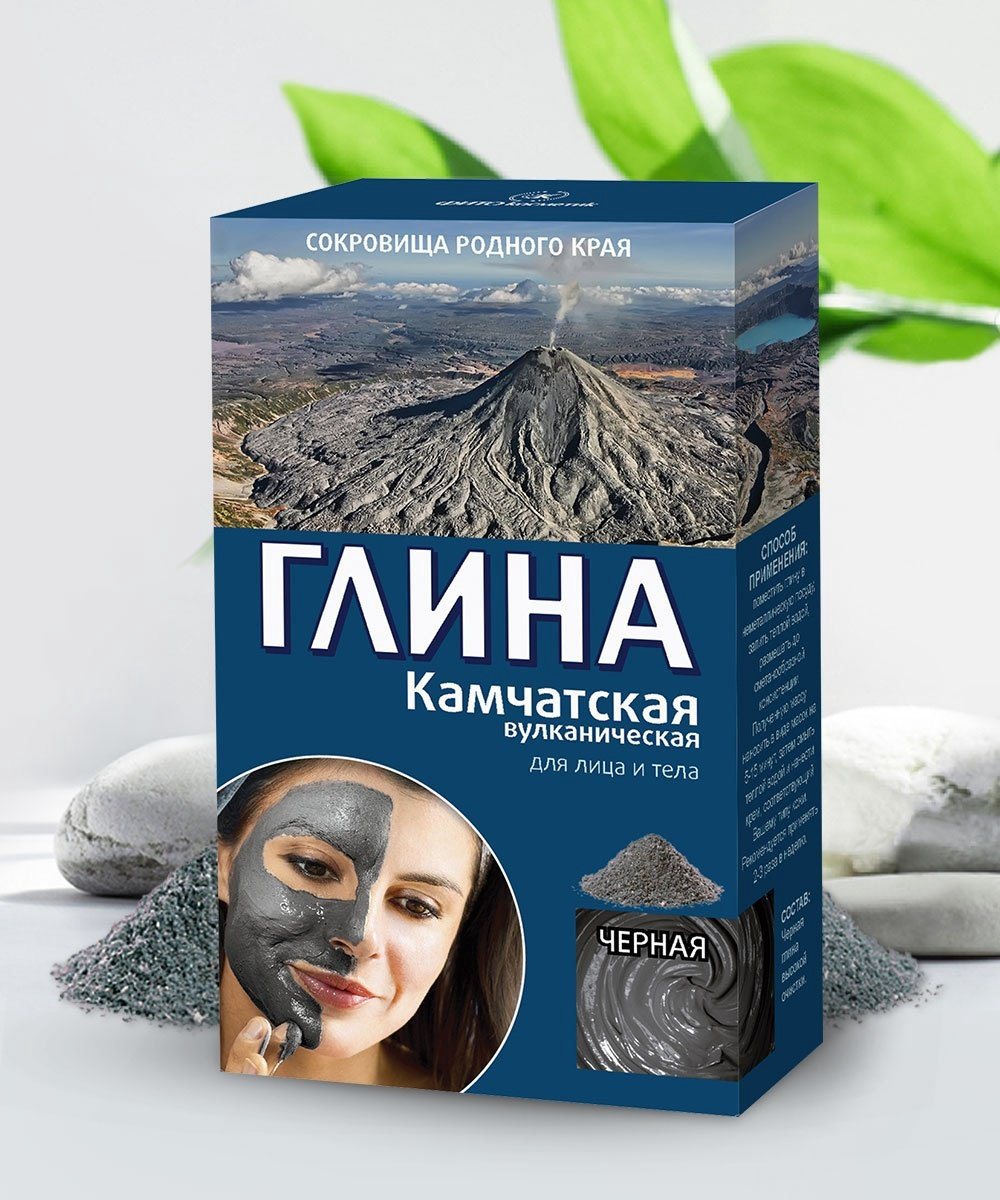 Маска для лица Fito Косметик глиняная Камчатская черная 100 г купить,NaN
