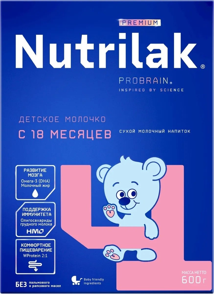 Nutrilak Premium 4 18 месяцев 600 г