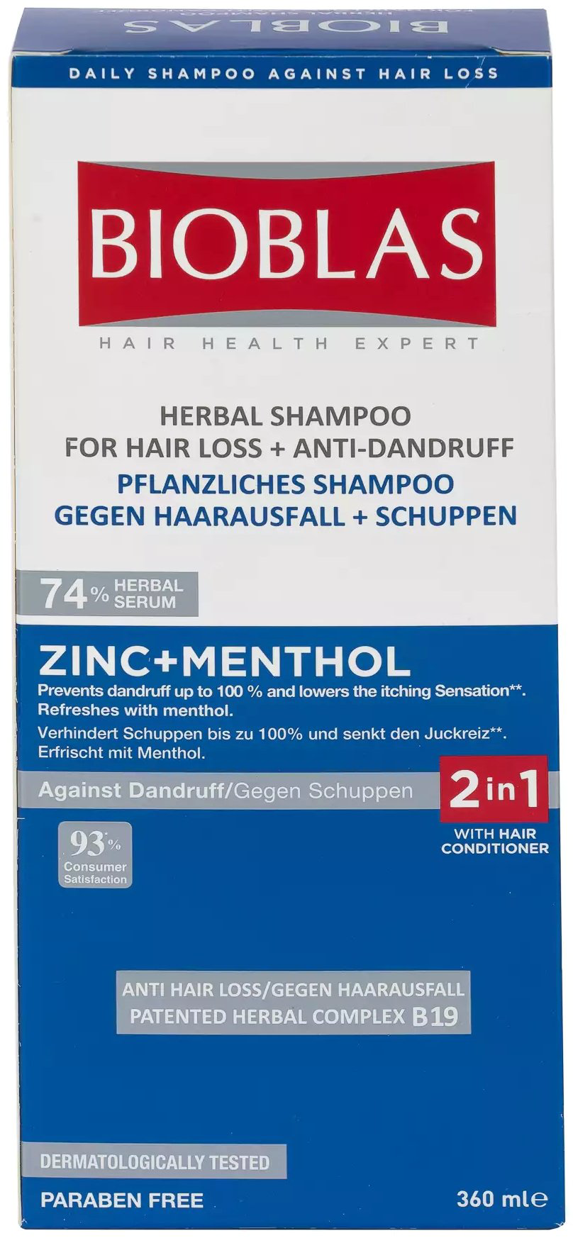 BIOBLAS Classic Zinc and Menthol шампунь 360 мл купить,NaN