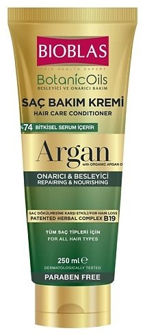 BIOBLAS Hair care conditioner whis organic argan oil кондиционер 250 мл купить,NaN
