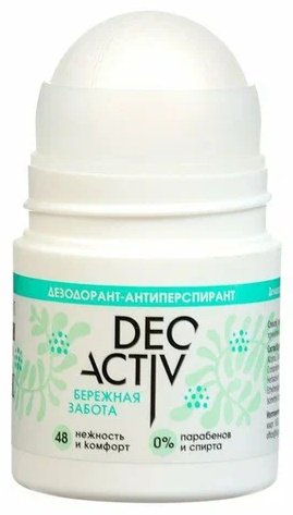 Deo Activ Бережная забота дезодорант-антиперспирант для женщин 50 мл купить,NaN